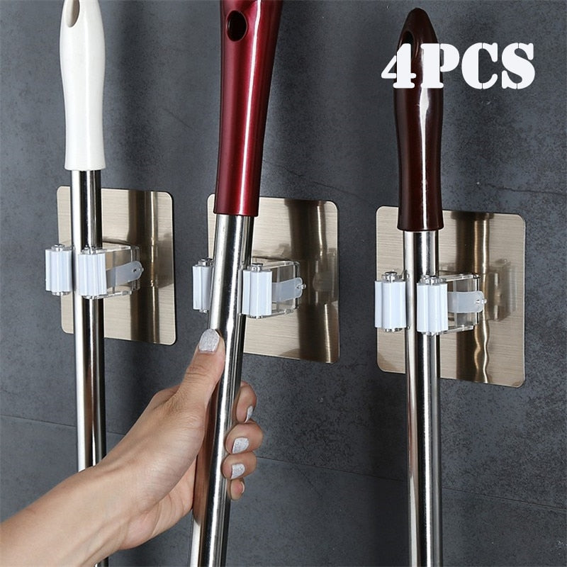 4PCS Razor Holder Shower Wall Adhesive Shower Hook Shaver Hanger
